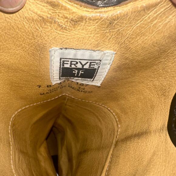 Frye Melissa Button Black Leather Riding Pull-On Boots Size 7 – Minor Wear - Picture 12 of 13